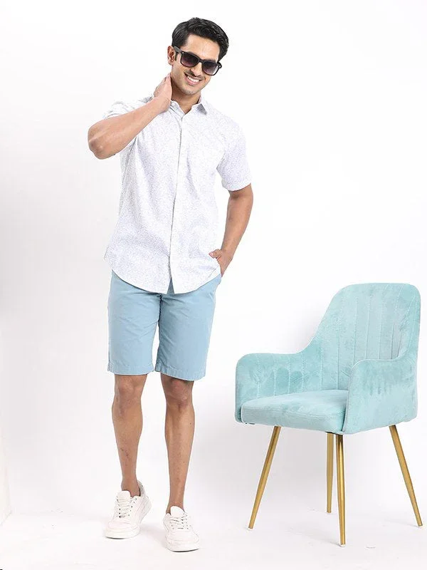 Men's Printed Half Sleeves Cotton Shirt - Image 5