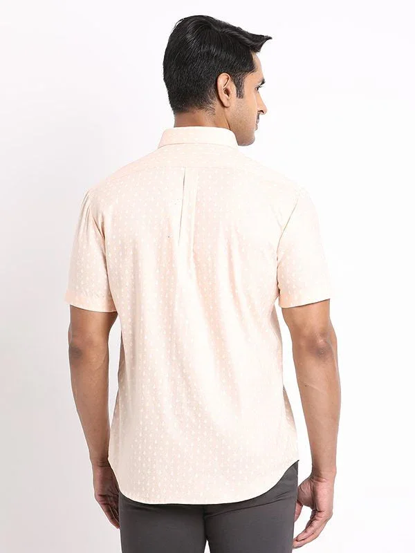 Men's Printed Half Sleeves Cotton Shirt - Image 4