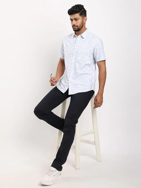 Men's Printed Half Sleeves Cotton Shirt - Image 10