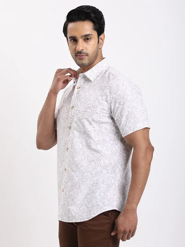 Men's Printed Half Sleeves Cotton Shirt - Image 2