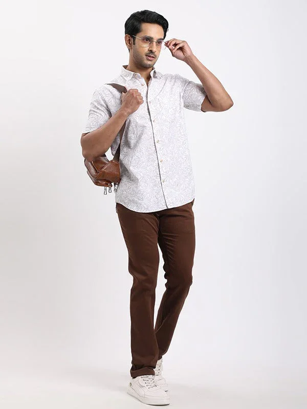 Men's Printed Half Sleeves Cotton Shirt - Image 5