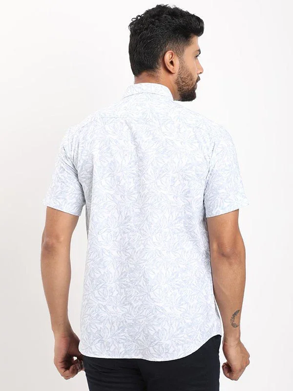 Men's Printed Half Sleeves Cotton Shirt - Image 9