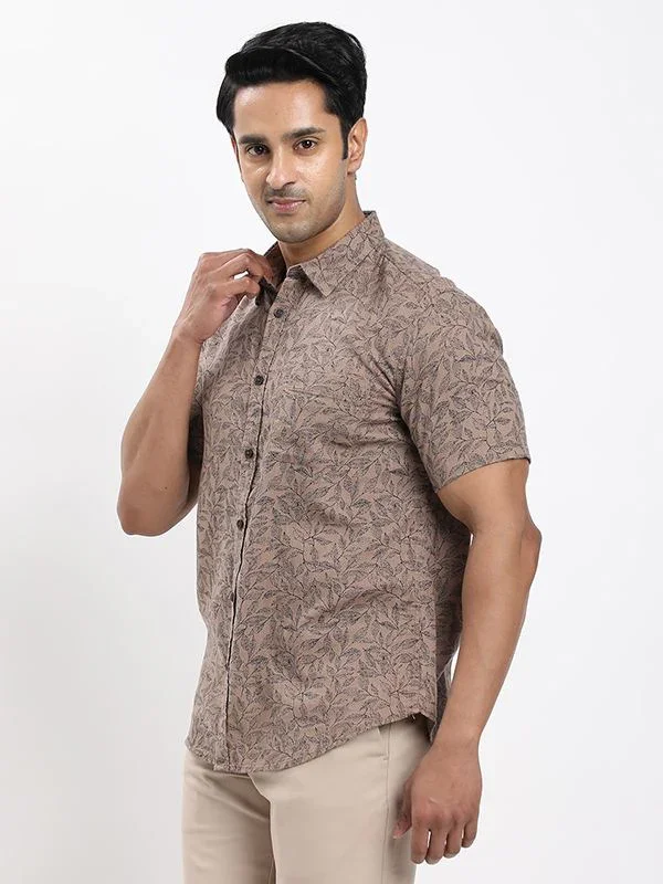 Men's Printed Half Sleeves Cotton Shirt - Image 2