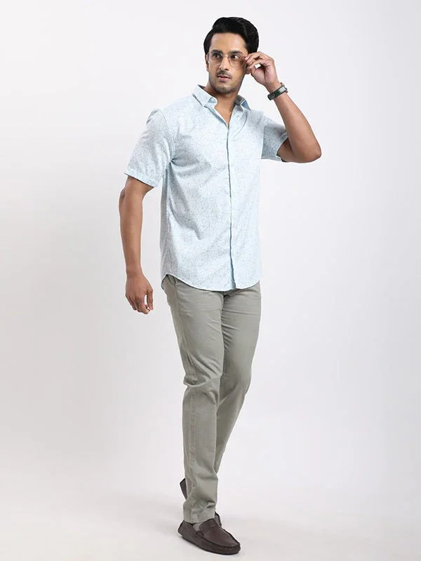 Men's Printed Half Sleeves Cotton Shirt - Image 10