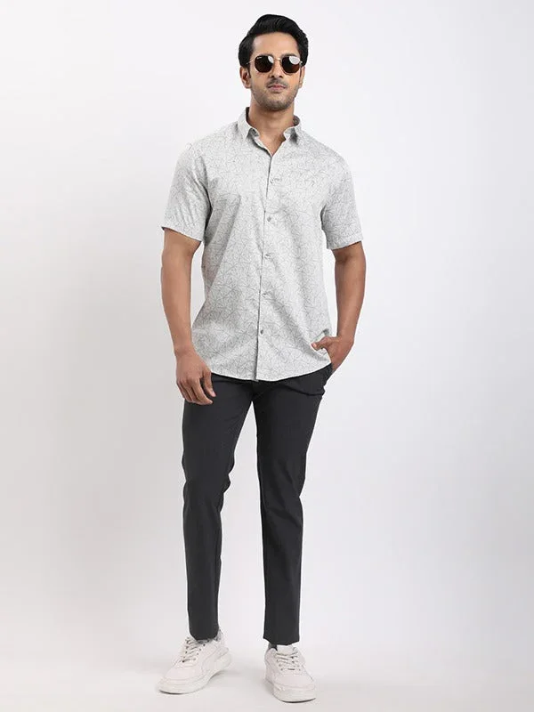 Men's Printed Half Sleeves Cotton Shirt - Image 5