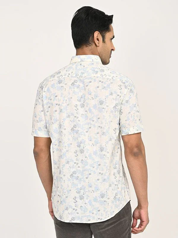 Men's Printed Half Sleeves Cotton Shirt - Image 4