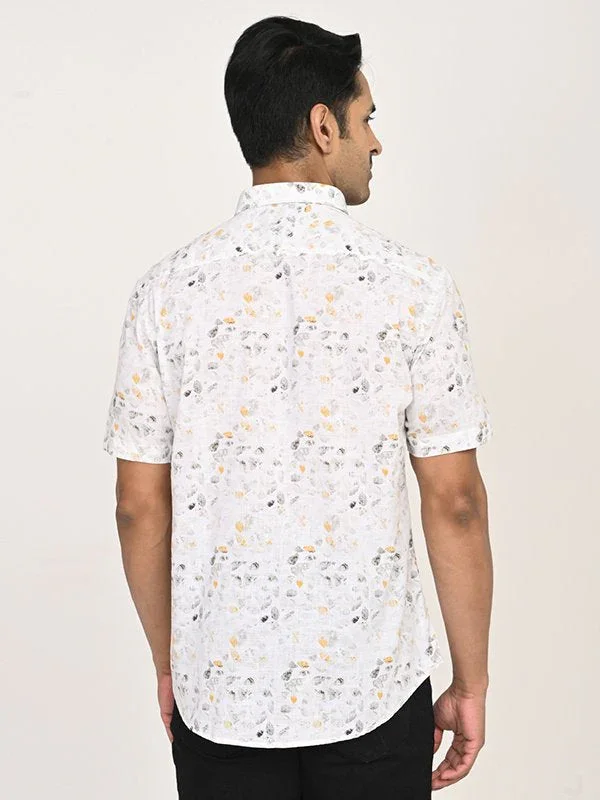 Men's Printed Half Sleeves Cotton Shirt - Image 9