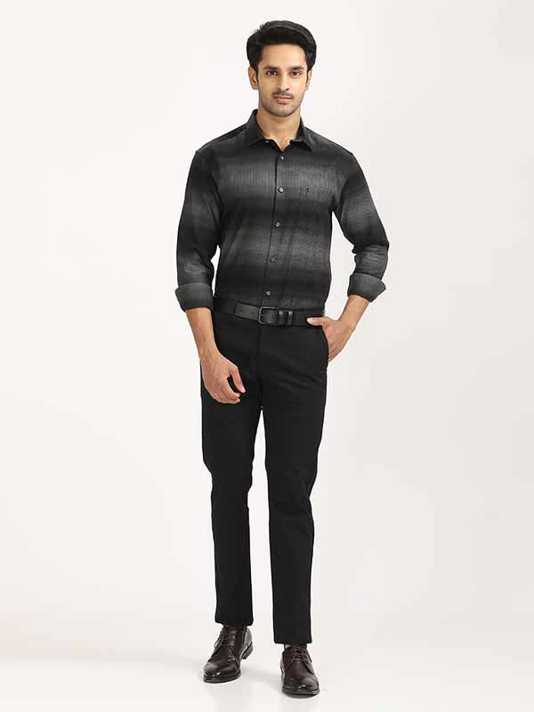 Men's Printed Half Sleeves Linen Blend Shirt - Image 3