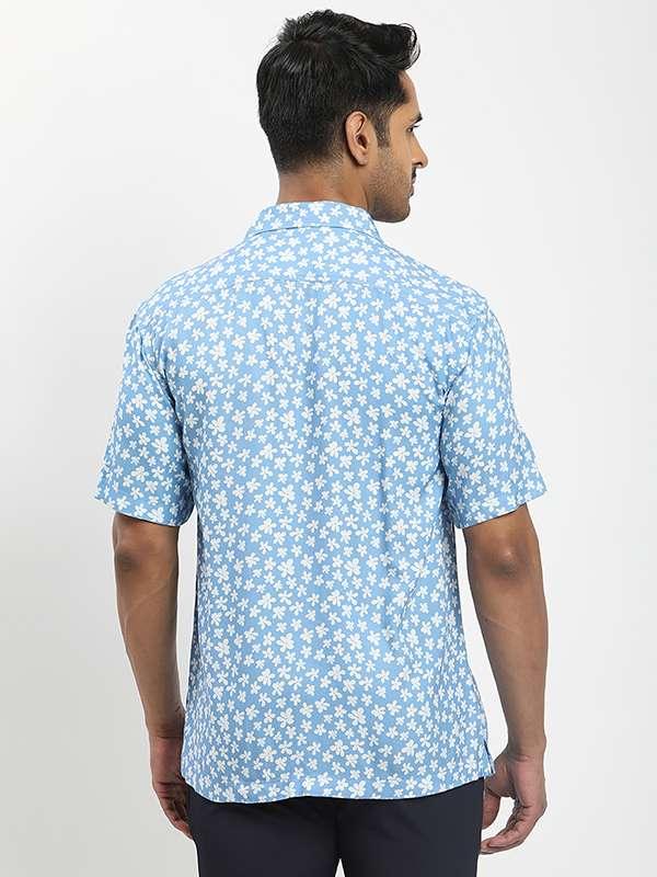 Men's Printed Half Sleeves Polyester Blend Shirt - Image 5