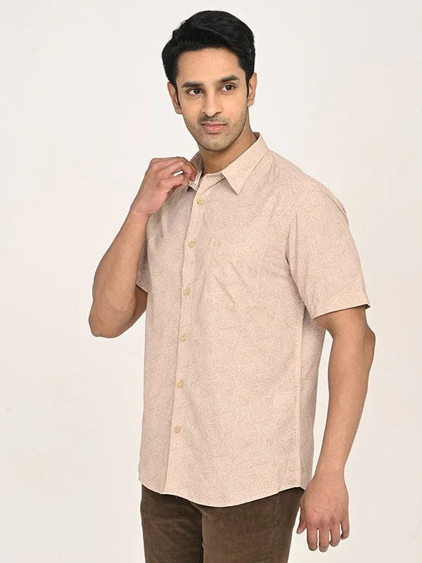 Men's Printed Half Sleeves Polyester Shirt - Image 2