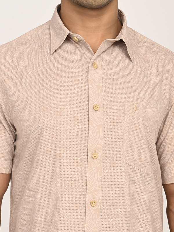 Men's Printed Half Sleeves Polyester Shirt - Image 3