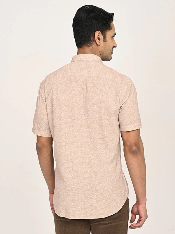 Men's Printed Half Sleeves Polyester Shirt - Image 4