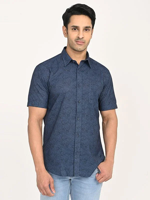 Men's Printed Half Sleeves Polyester Shirt - Image 6
