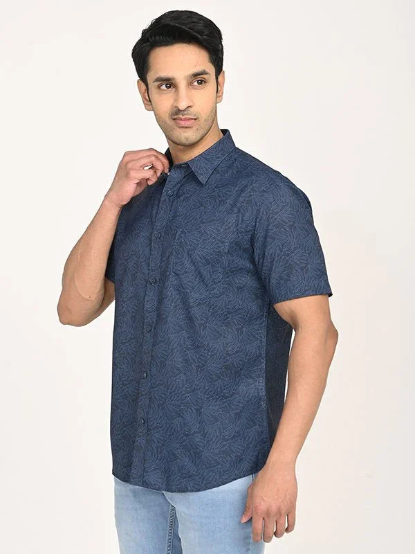 Men's Printed Half Sleeves Polyester Shirt - Image 7