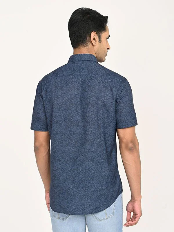 Men's Printed Half Sleeves Polyester Shirt - Image 9