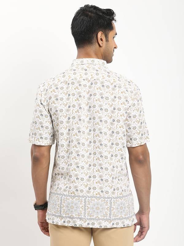 Men's Printed Half Sleeves Viscose Blend Shirt - Image 5
