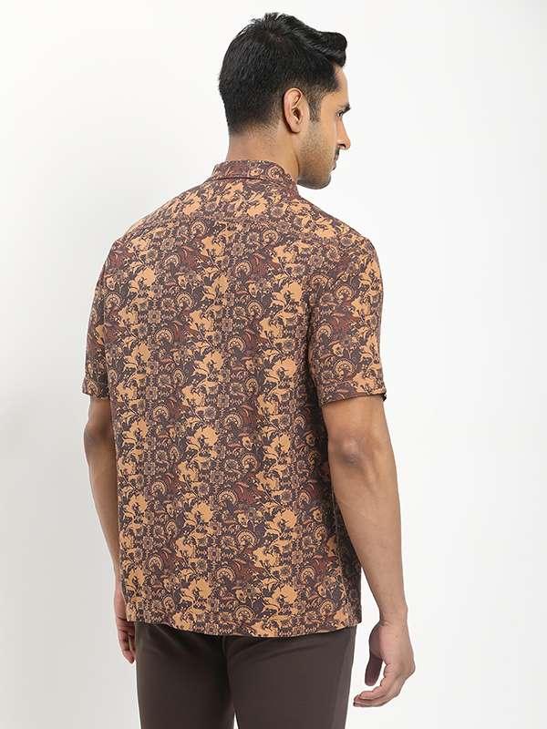 Men's Printed Half Sleeves Viscose Blend Shirt - Image 10