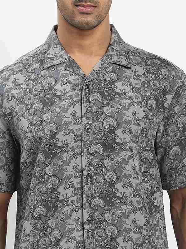 Men's Printed Half Sleeves Viscose Blend Shirt - Image 3