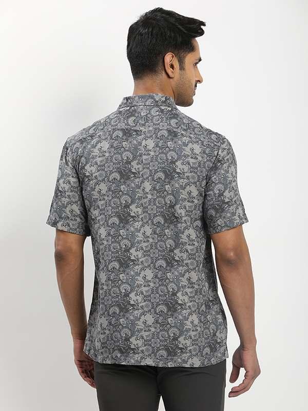 Men's Printed Half Sleeves Viscose Blend Shirt - Image 5