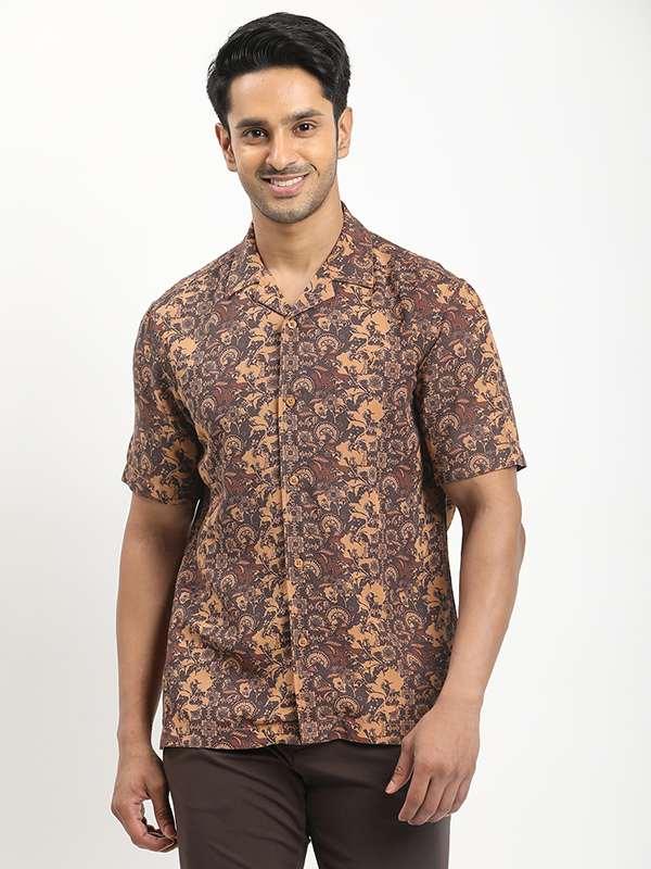 Men's Printed Half Sleeves Viscose Blend Shirt - Image 6