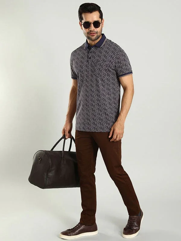 Men's Printed Polo T-Shirt - Image 4