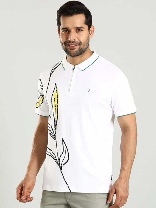 Men's Printed Polo T-Shirt - Image 3