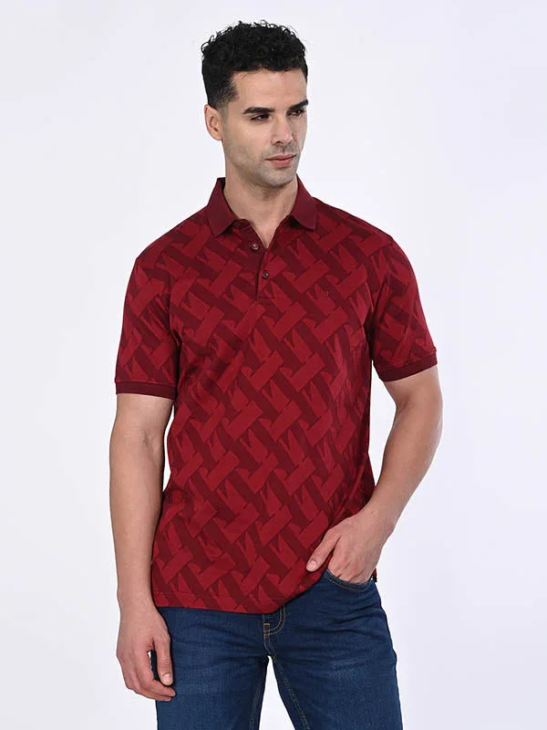 Men's Printed Polo T-Shirt