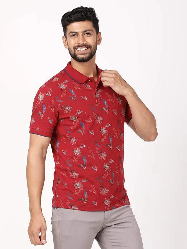 Men's Printed Polo T-Shirt - Image 2