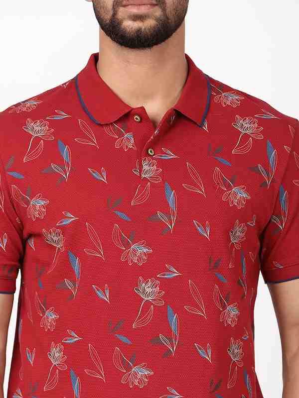 Men's Printed Polo T-Shirt - Image 3