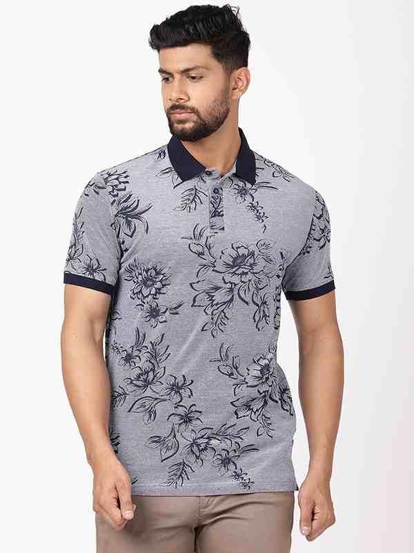 Men's Printed Polo T-Shirt
