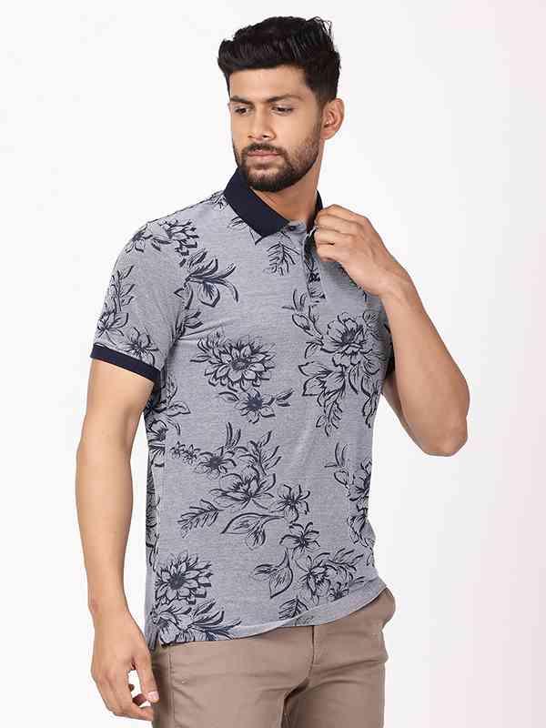 Men's Printed Polo T-Shirt - Image 2