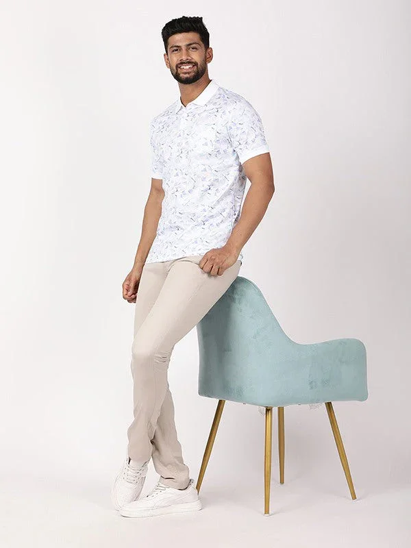 Men's Printed Polo T-Shirt - Image 5