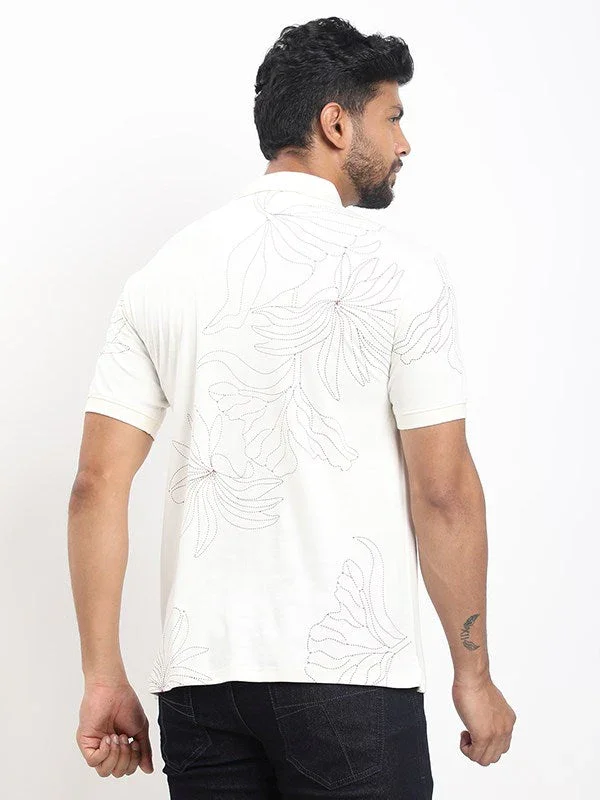 Men's Printed Polo T-shirt - Image 4