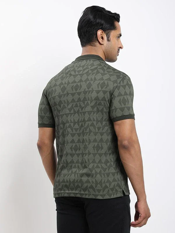 Men's Printed Polo T-shirt - Image 4