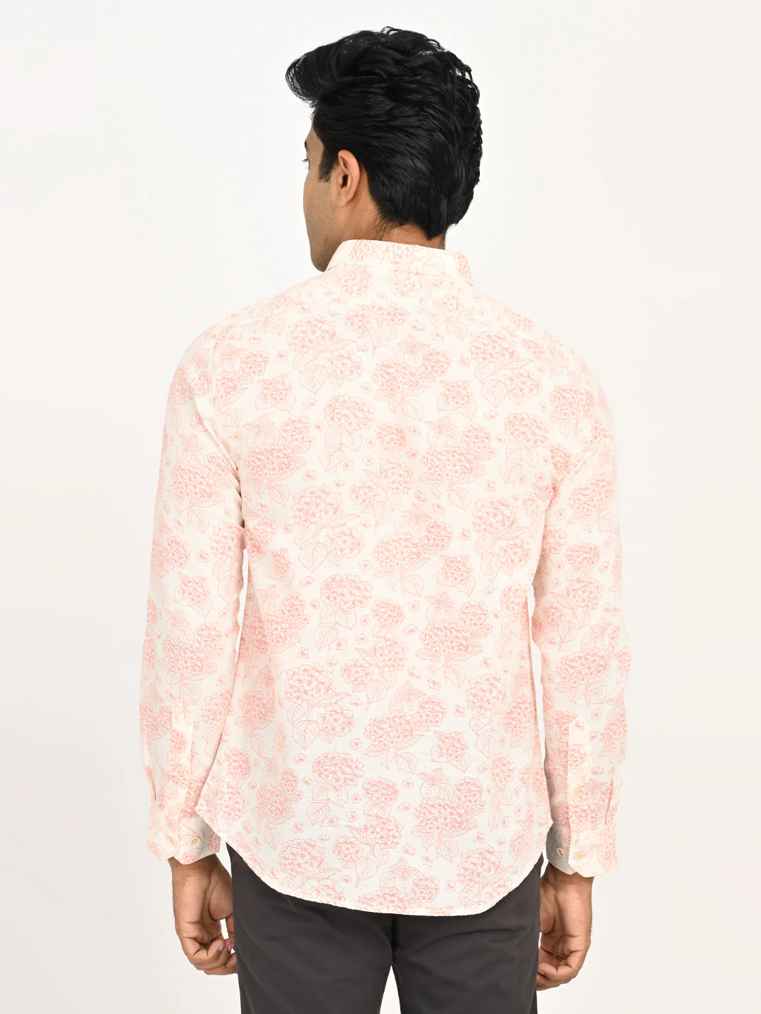Men's Printed Full Sleeves Cotton Blend Shirt - Image 4