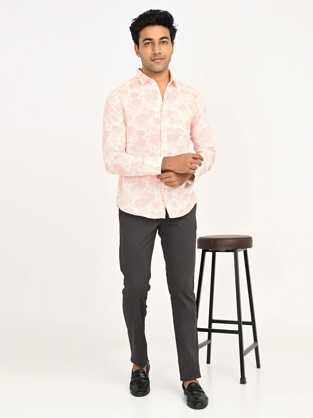 Men's Printed Full Sleeves Cotton Blend Shirt - Image 5