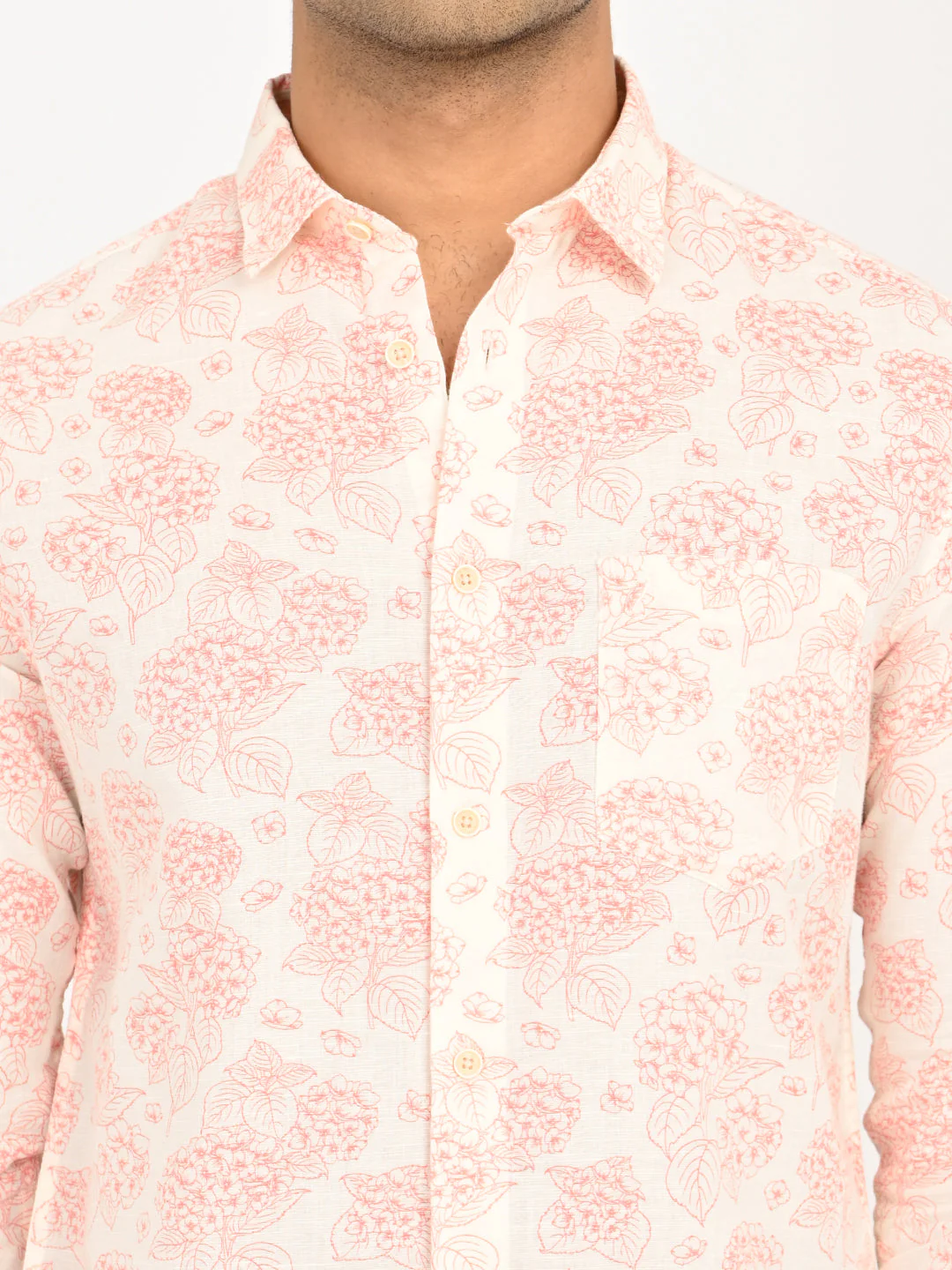 Men's Printed Full Sleeves Cotton Blend Shirt - Image 6
