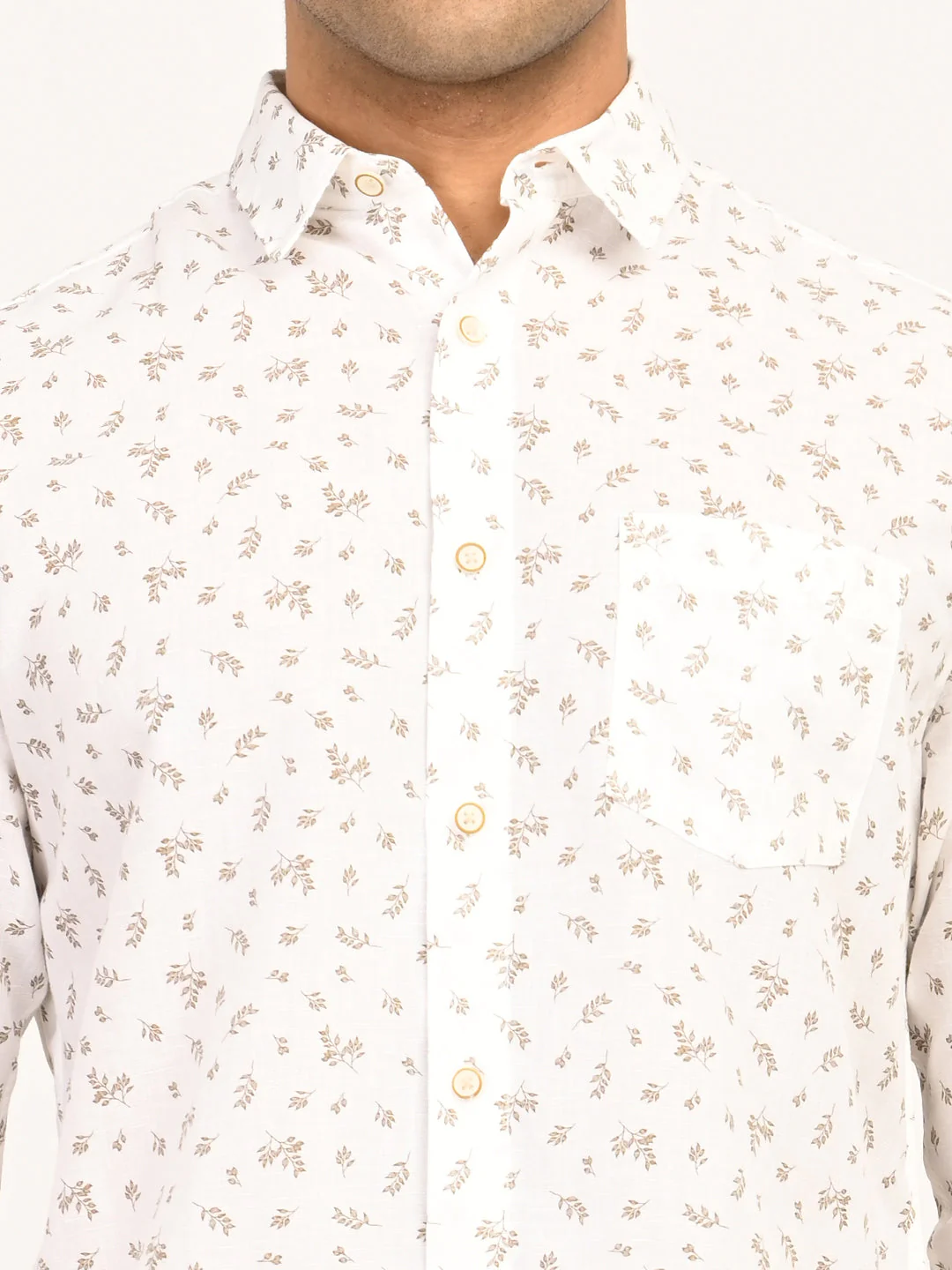 Men's Printed Full Sleeves Cotton Blend Shirt - Image 5