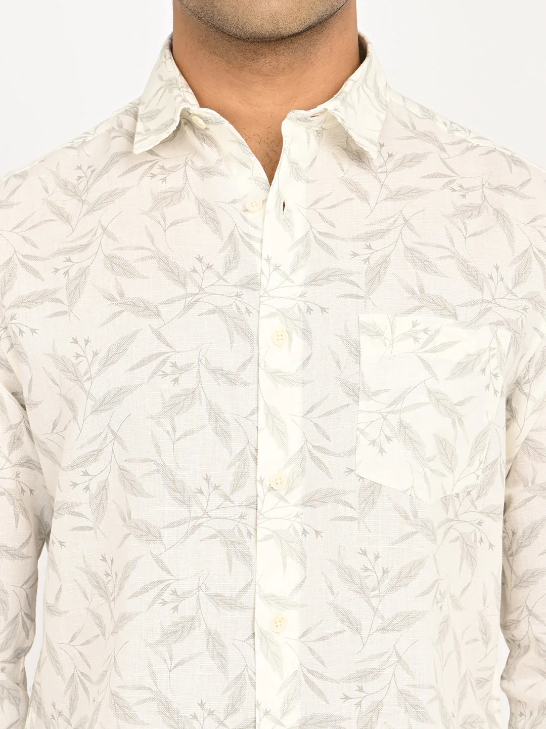Men's Printed Full Sleeves Cotton Blend Shirt - Image 5
