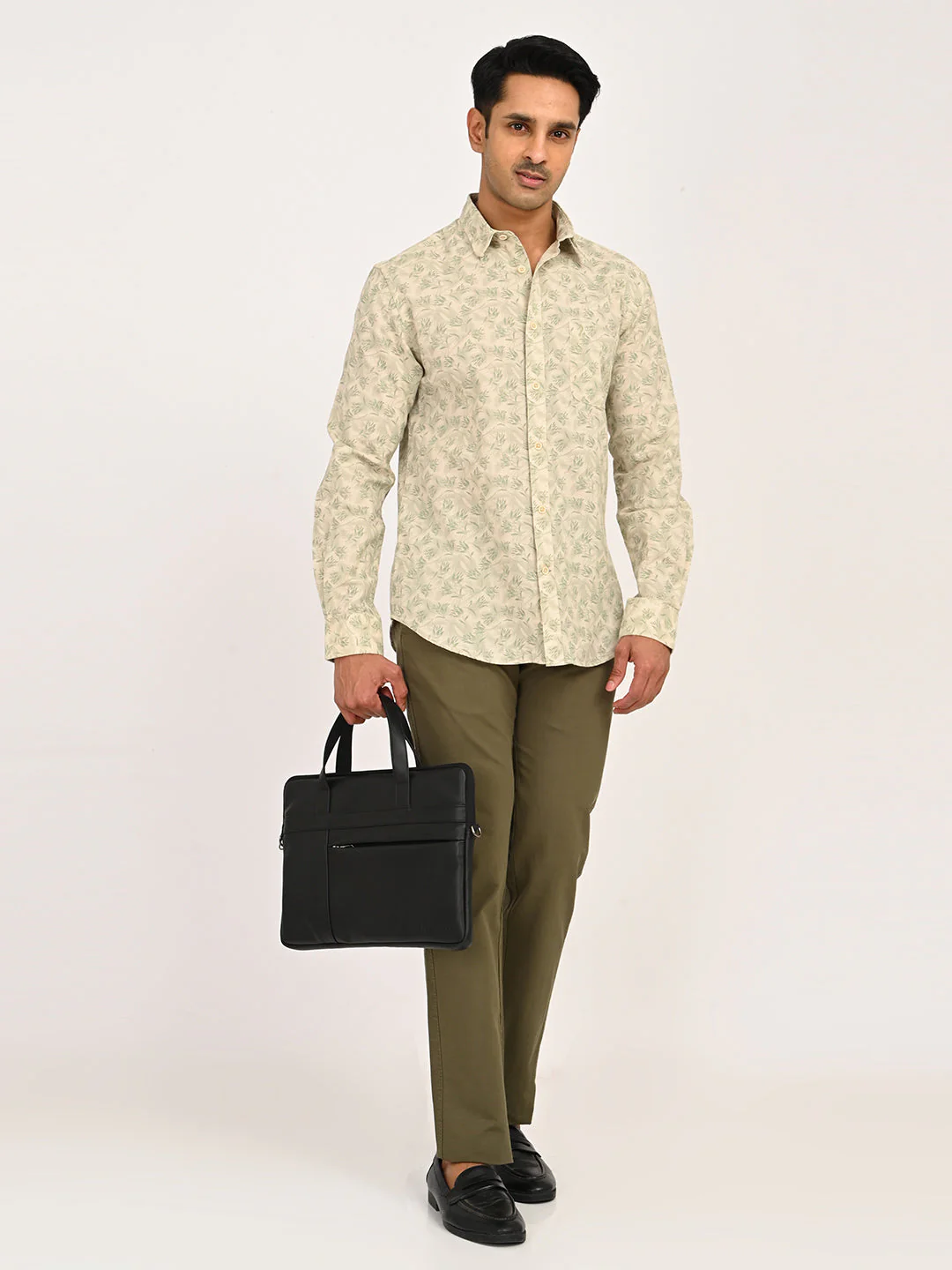 Men's Printed Full Sleeves Cotton Blend Shirt - Image 6
