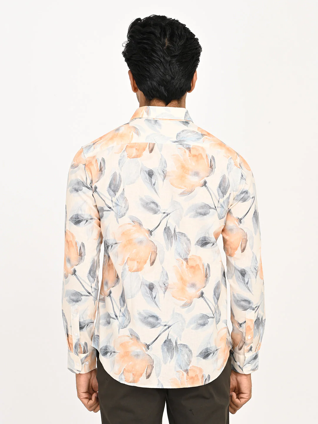 Men's Printed Full Sleeves Cotton Blend Shirt - Image 4
