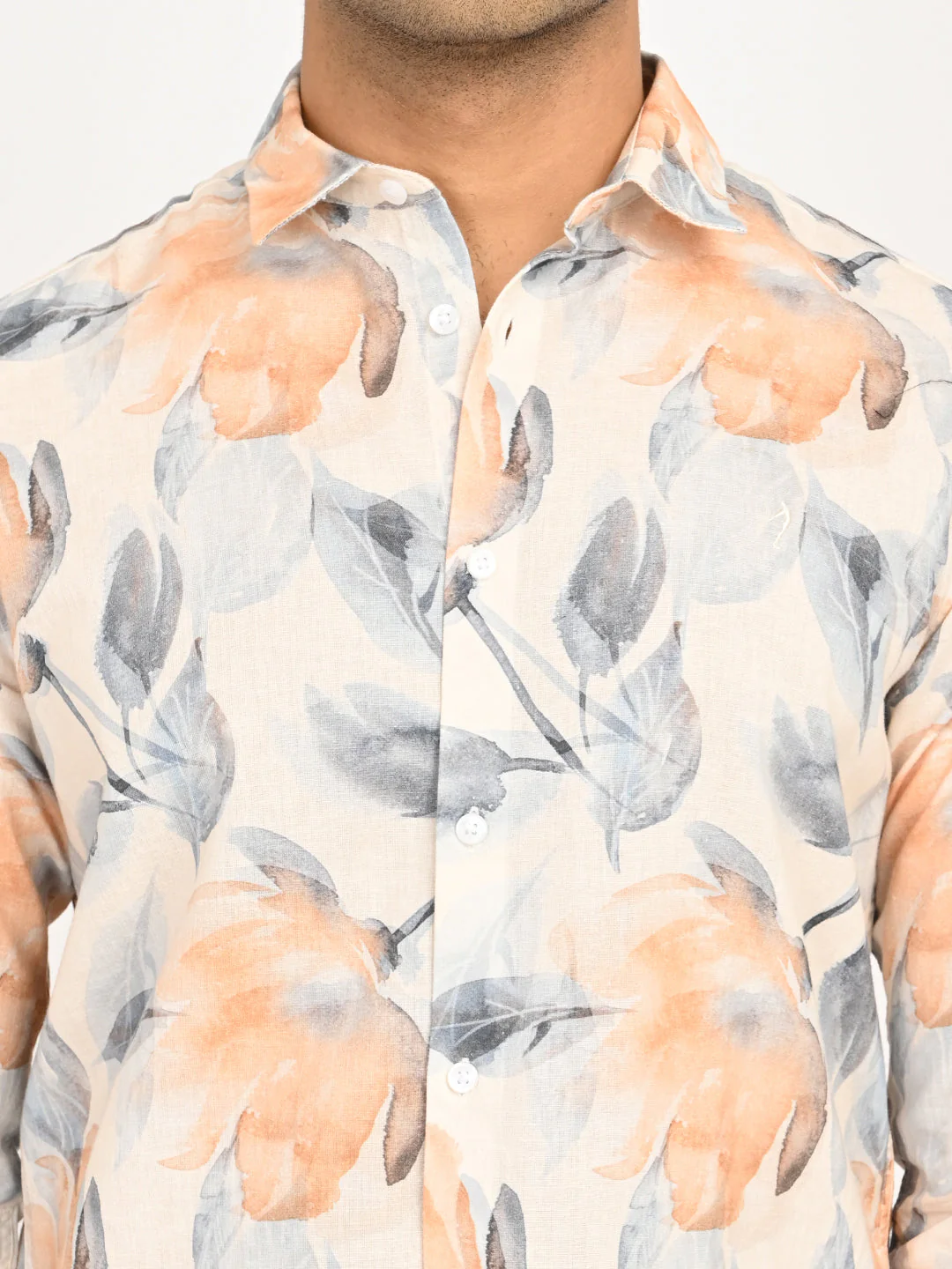 Men's Printed Full Sleeves Cotton Blend Shirt - Image 5
