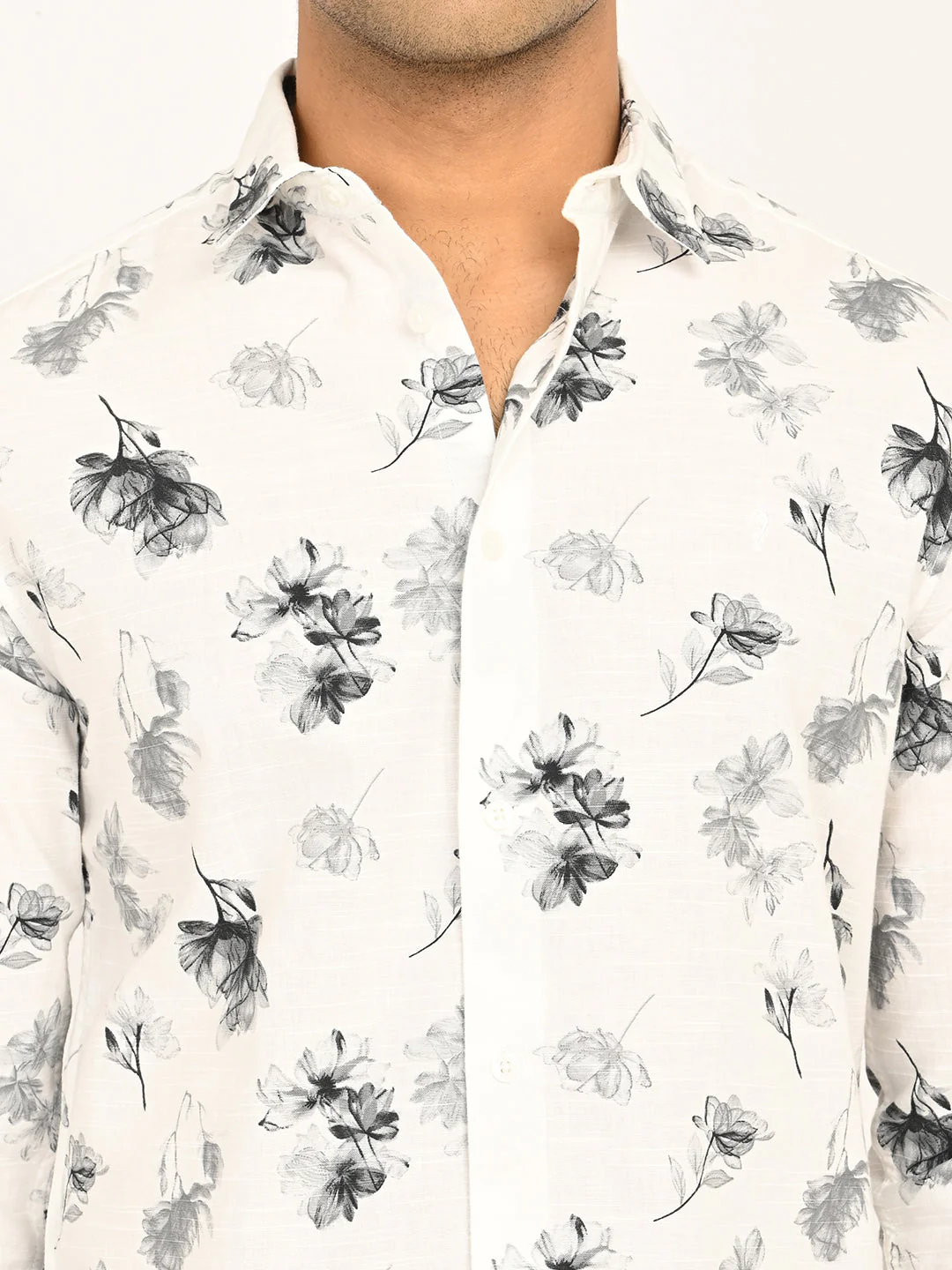 Men's Printed Full Sleeves Cotton Blend Shirt - Image 5
