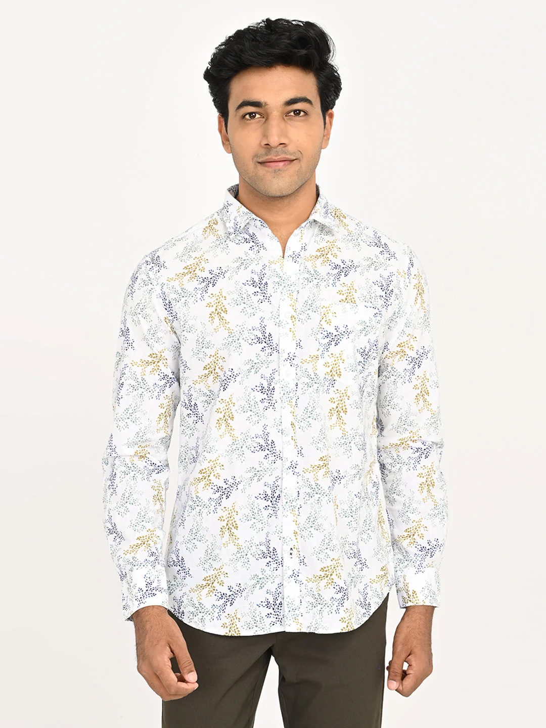 Men's Printed Full Sleeves Cotton Shirt