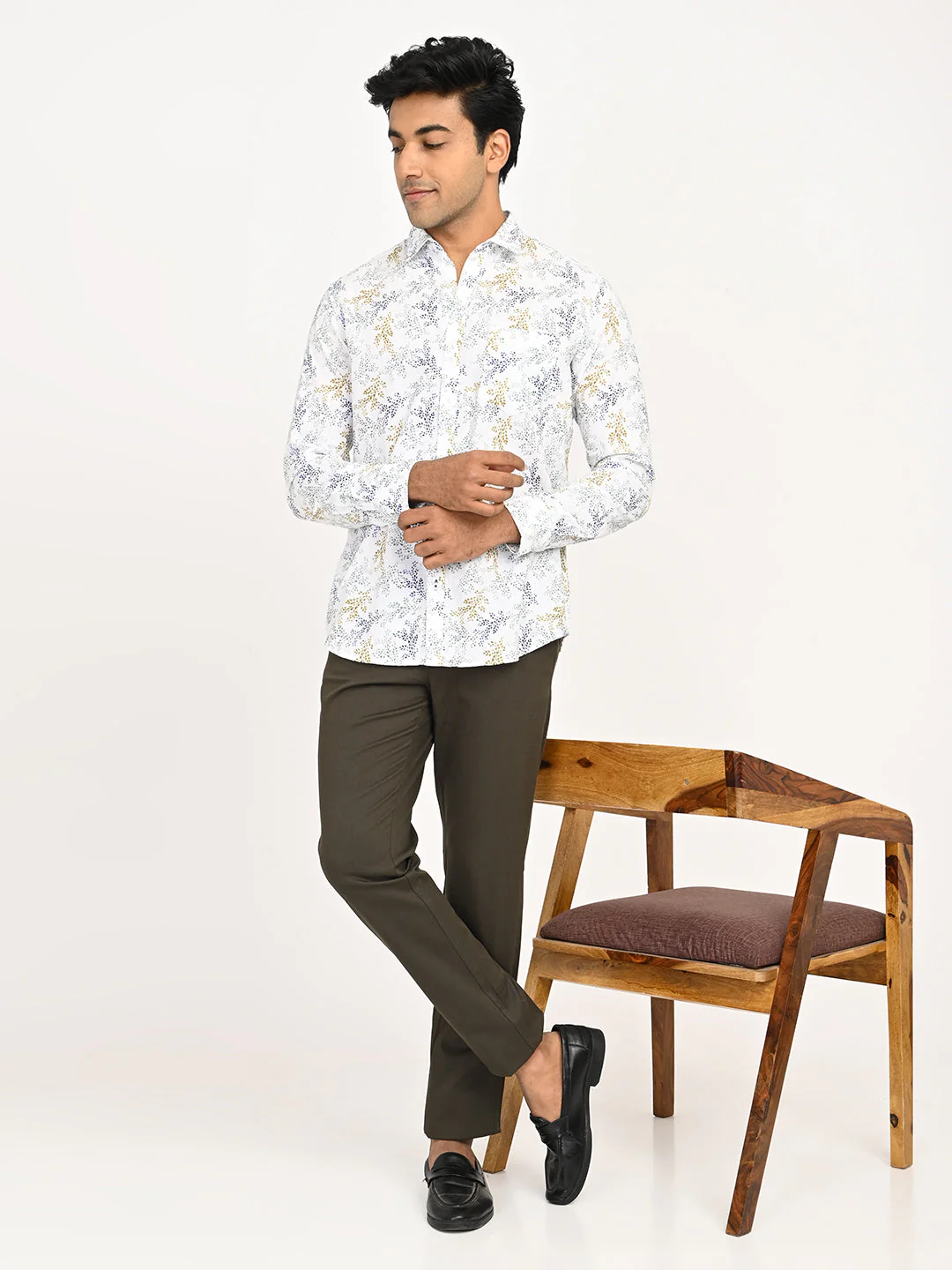 Men's Printed Full Sleeves Cotton Shirt - Image 5