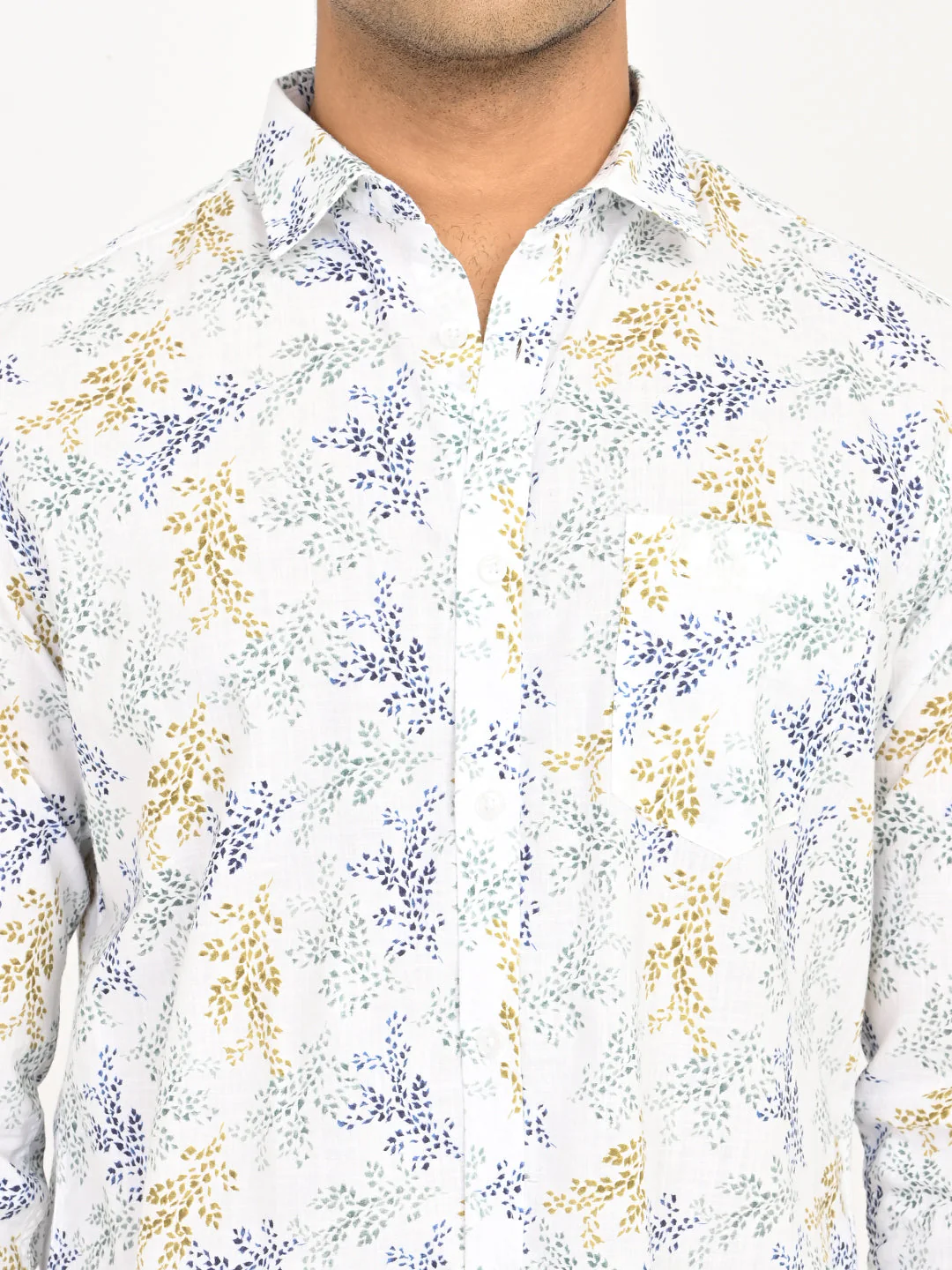 Men's Printed Full Sleeves Cotton Shirt - Image 6