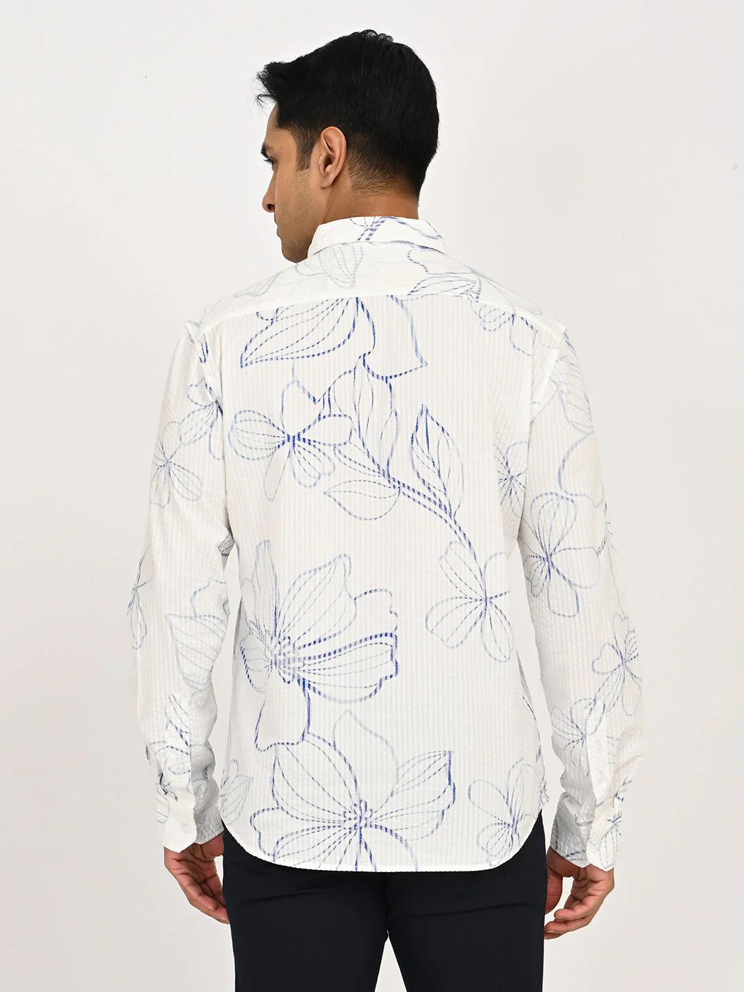 Men's Printed Full Sleeves Cotton Shirt - Image 4
