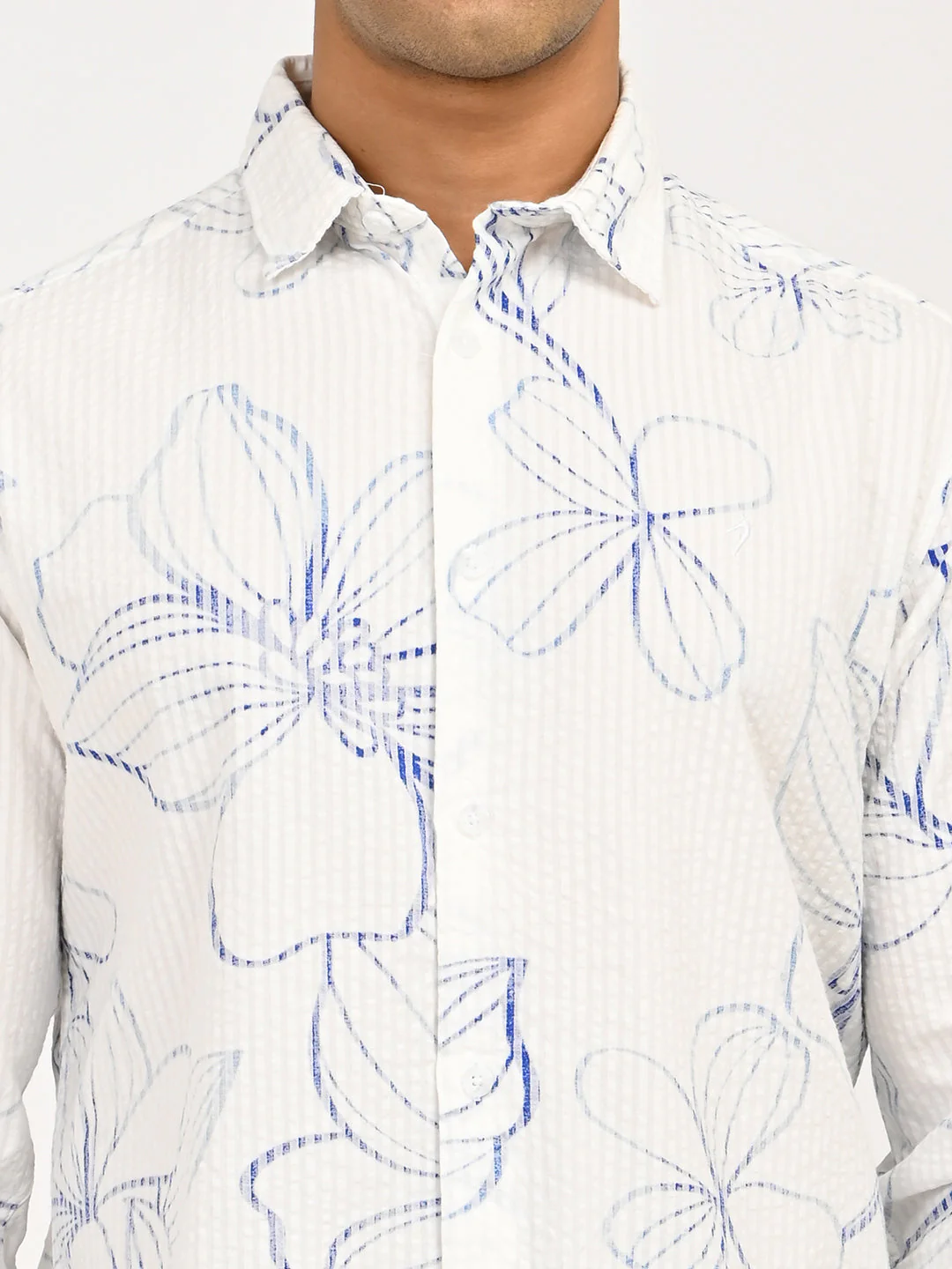 Men's Printed Full Sleeves Cotton Shirt - Image 5