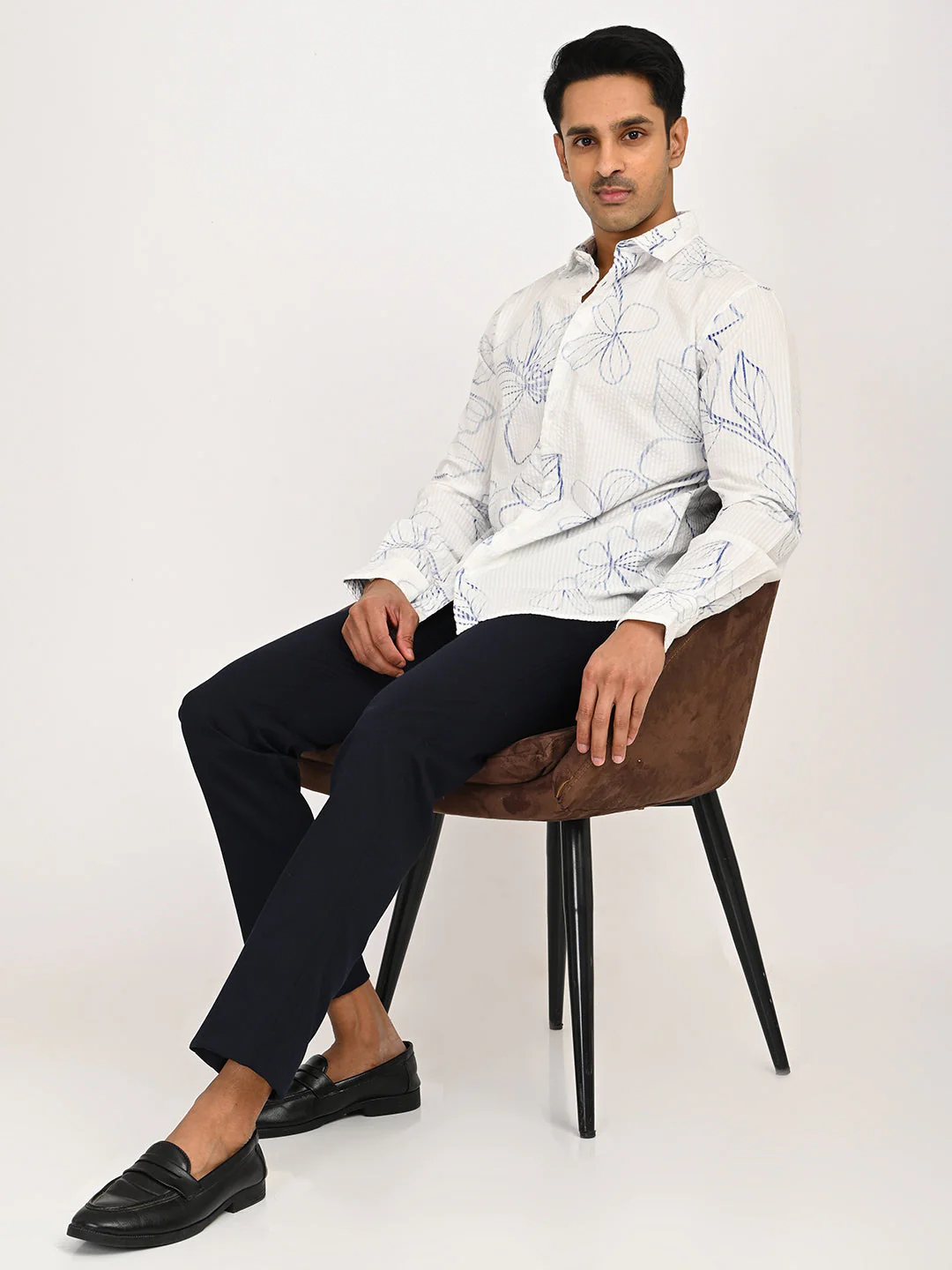 Men's Printed Full Sleeves Cotton Shirt - Image 6