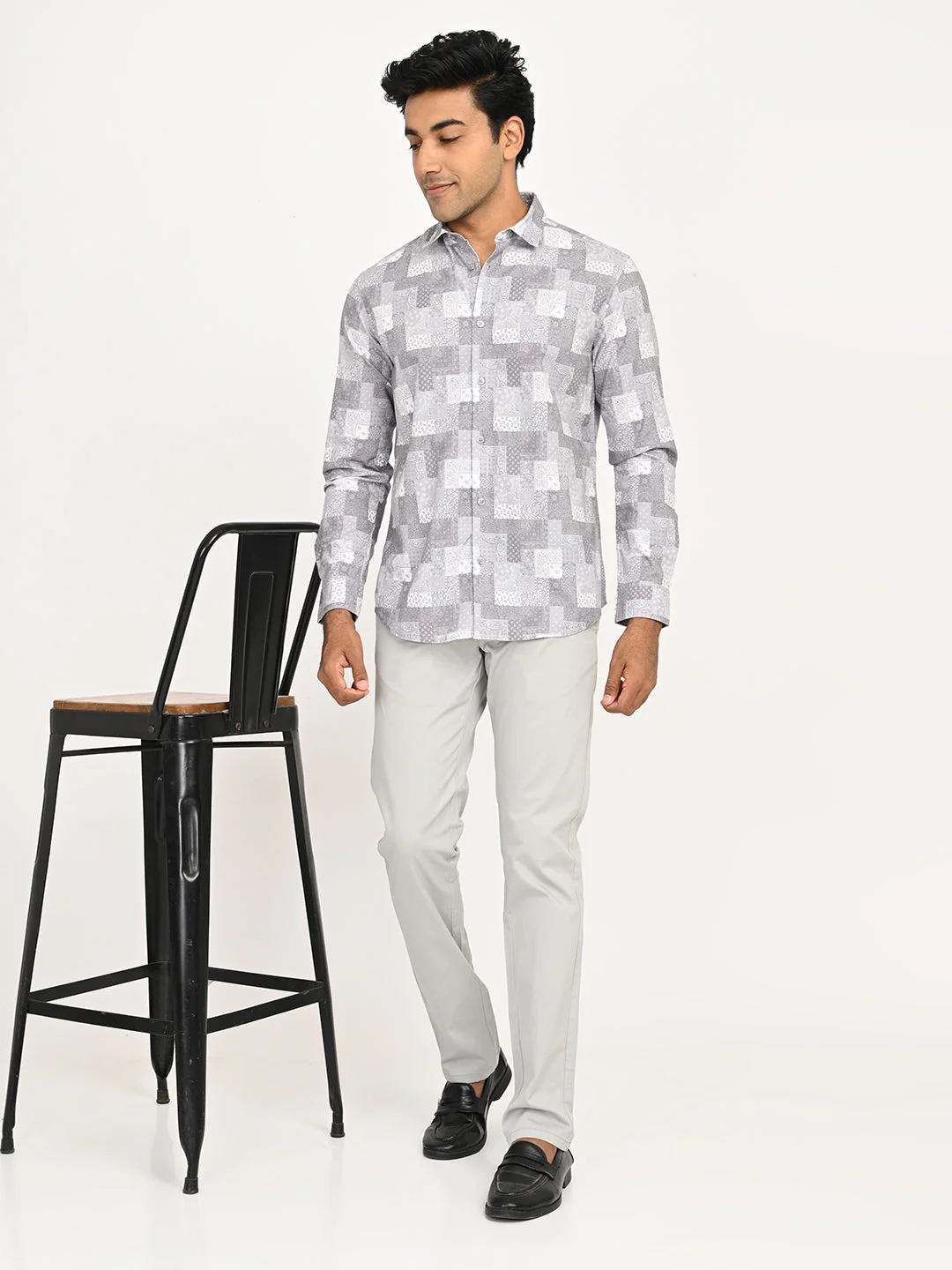 Men's Printed Full Sleeves Cotton Shirt - Image 5
